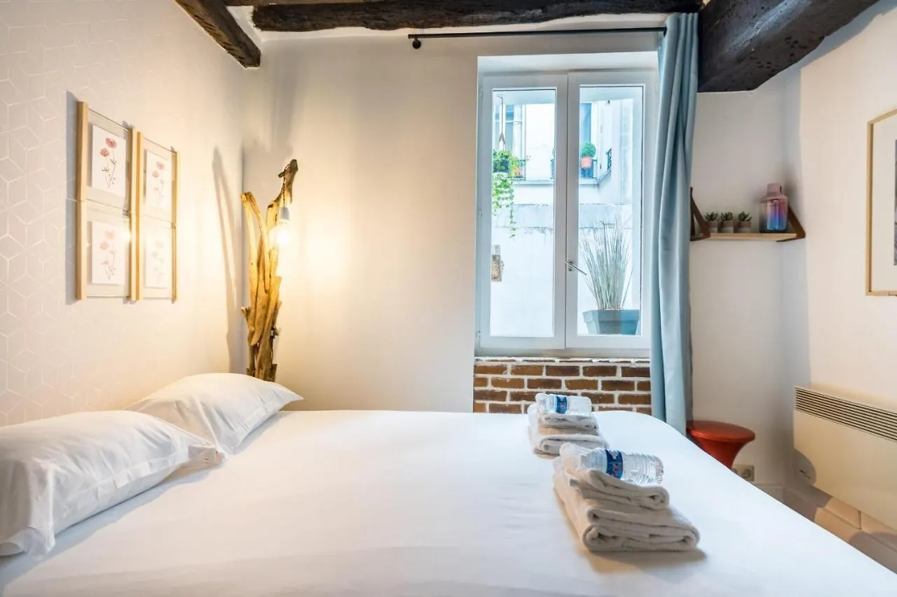 Appartement Chic Avec Patio - 2Br 6P - Le Marais Paris Apartment